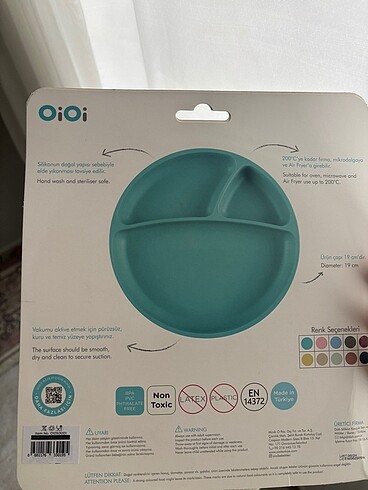 Beden Orijinal paketli oioi porsiyon mama tabağı