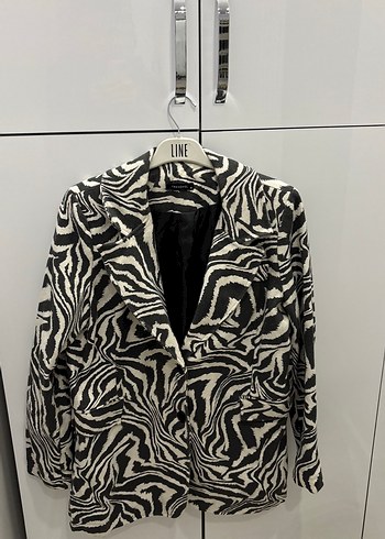 Milla zebra desen blazer ceket