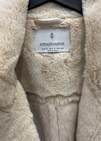 Stradivarius Kürk Detaylı Bej Deri Kadın Ceket