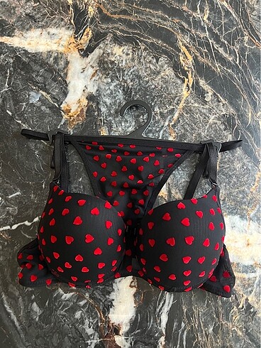 Kadife kalpli destekli sütyen takımı - Görsel 2