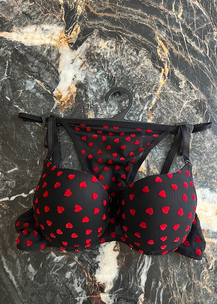 Kadife kalpli destekli sütyen takımı - Görsel 2