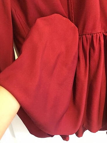 xs Beden ADL BORDO ELBİSE