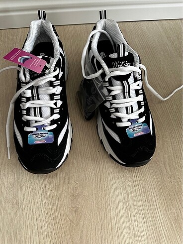 Skechers SKECHERS D'LİTES KADIN SPOR AYAKKABI SİYAH