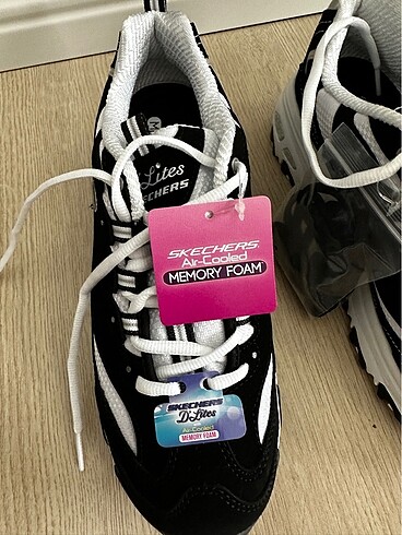 39 Beden SKECHERS D'LİTES KADIN SPOR AYAKKABI SİYAH