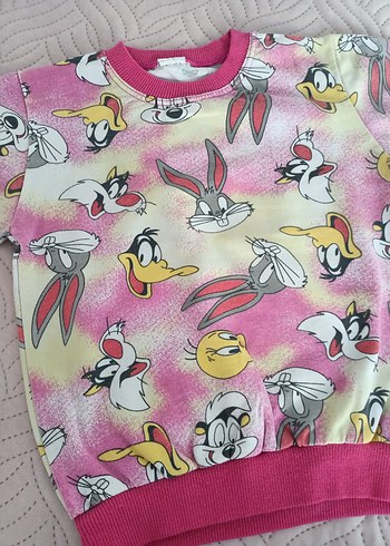 Renkli Baskılı Çocuk Pijama Üstü - Görsel 5