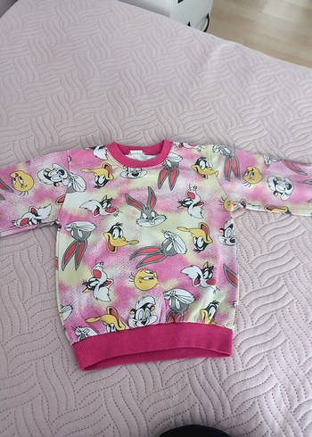 Renkli Baskılı Çocuk Pijama Üstü - Görsel 8