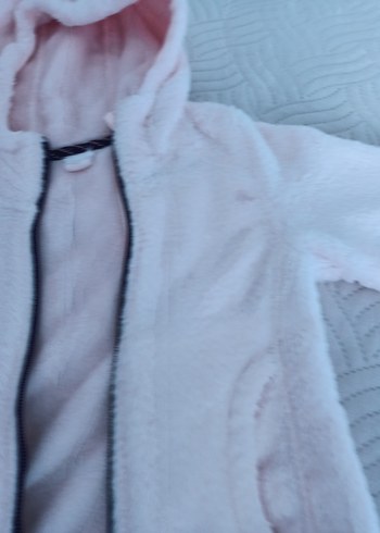 Kız Çocuk Kapüşonlu Fermuarlı Mont - Görsel 5