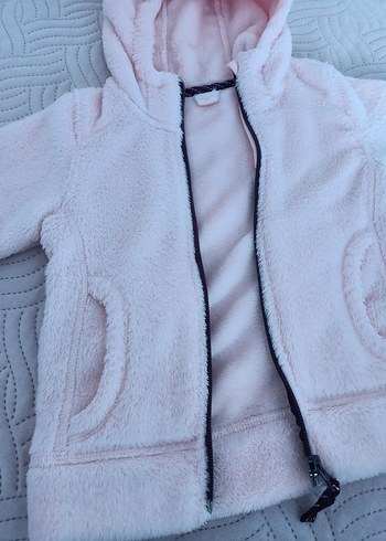 Kız Çocuk Kapüşonlu Fermuarlı Mont - Görsel 11