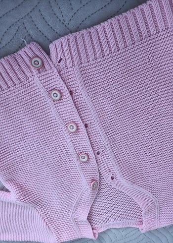 Kız Çocuk Pembe Triko Hırka - Görsel 3