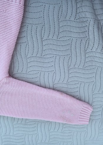 Kız Çocuk Pembe Triko Hırka - Görsel 8