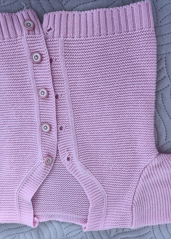 Kız Çocuk Pembe Triko Hırka - Görsel 6