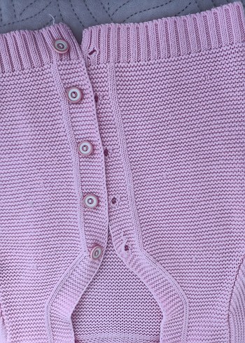 Kız Çocuk Pembe Triko Hırka - Görsel 5