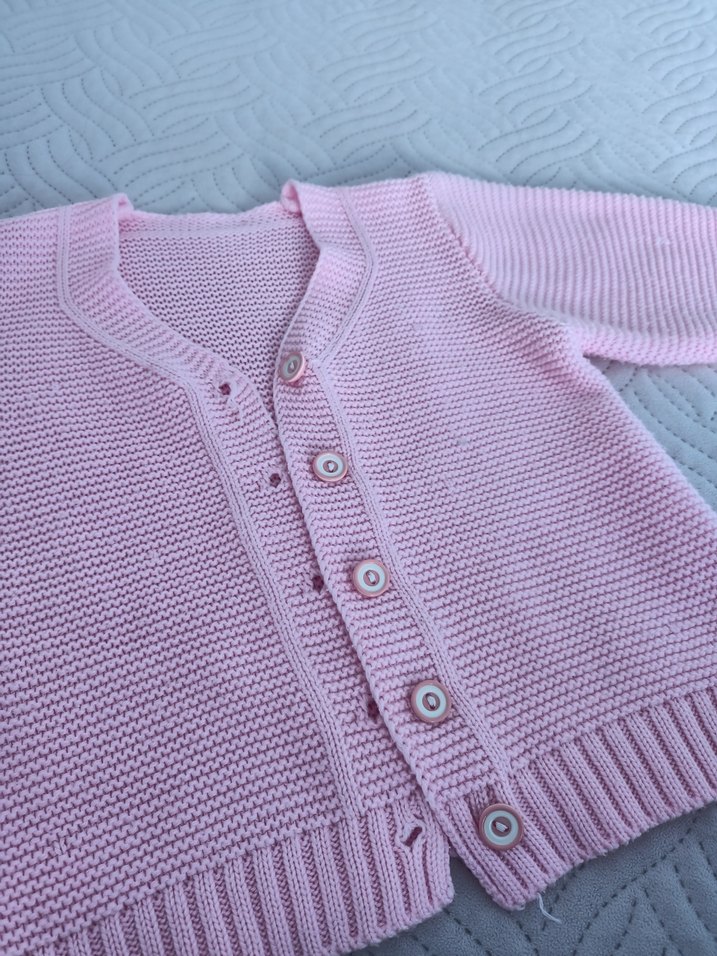 Kız Çocuk Pembe Triko Hırka - Görsel 2