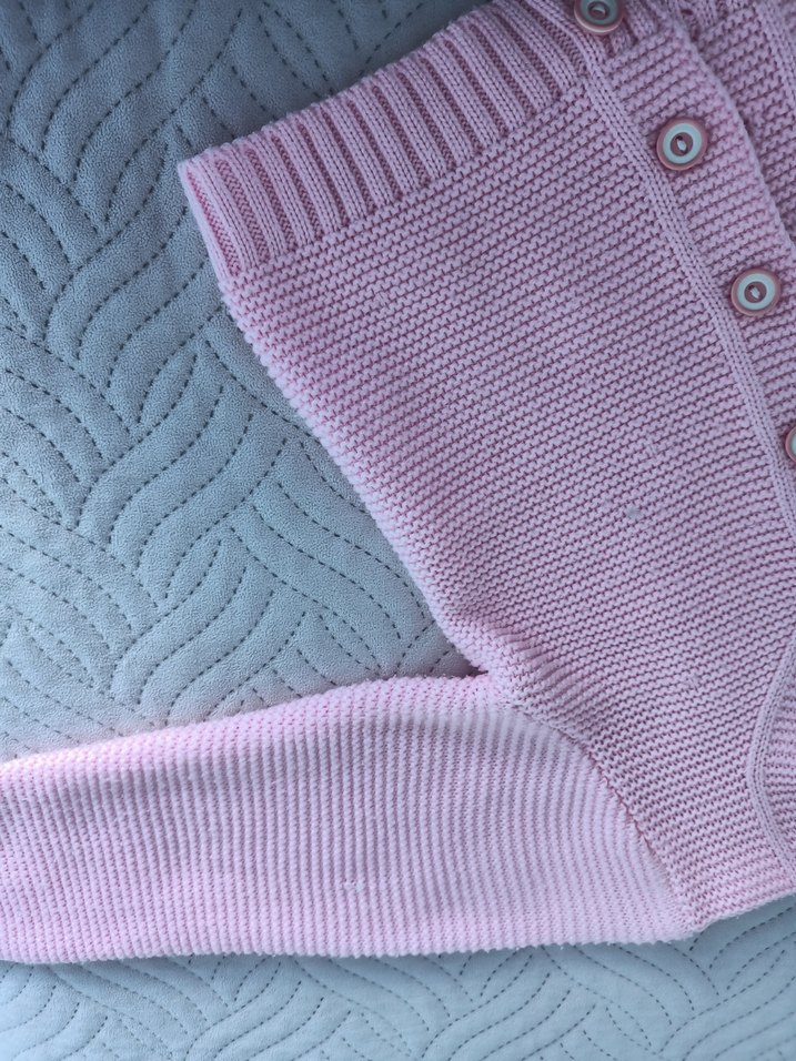 Kız Çocuk Pembe Triko Hırka - Görsel 4