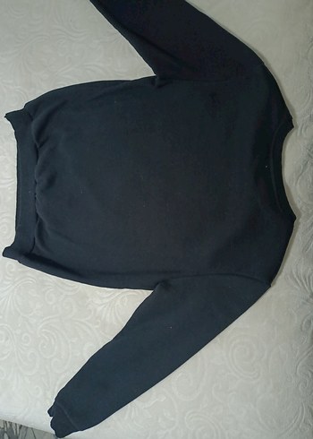 Erkek  Siyah Baskılı Sweatshirt - Görsel 10