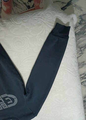 Erkek  Siyah Baskılı Sweatshirt - Görsel 3