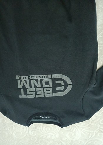 Erkek  Siyah Baskılı Sweatshirt - Görsel 2