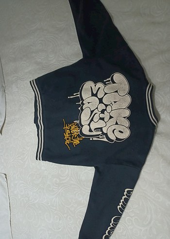 Siyah Kız Çocuk Street Wear Sweatshirt - Görsel 6