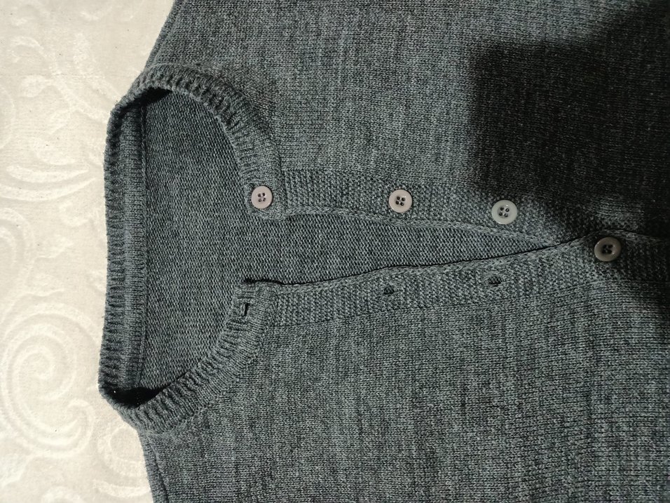 Gri Kadın Yün  Triko Kazak - Görsel 4