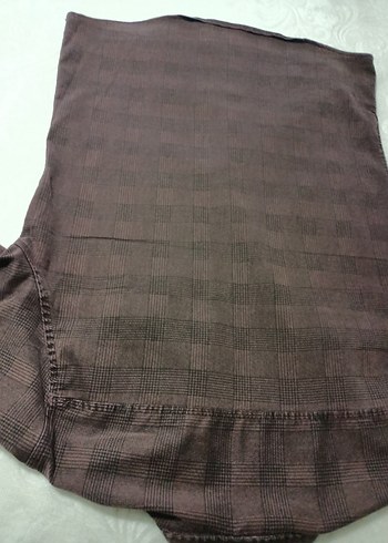 Düğmeli Kahverengi Erkek Keten Gömlek - Görsel 10