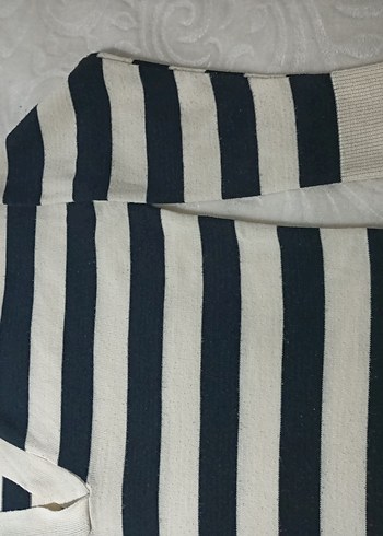 Çizgili Strappy Kadın Triko - Görsel 3