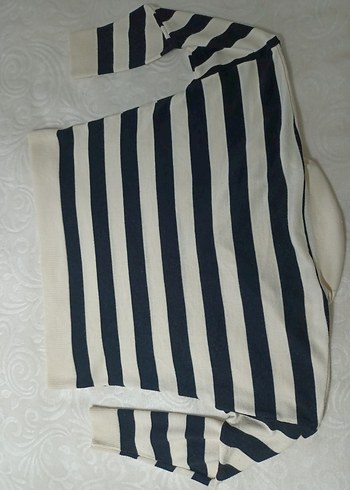 Çizgili Strappy Kadın Triko - Görsel 8