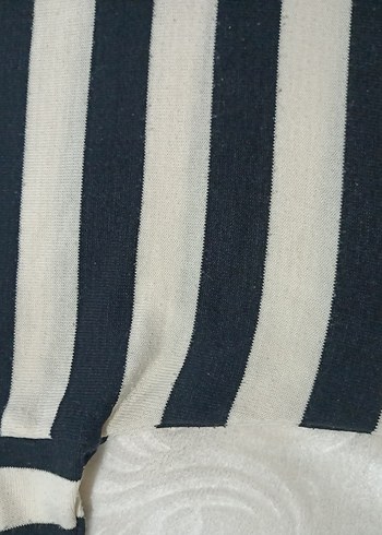 Çizgili Strappy Kadın Triko - Görsel 6