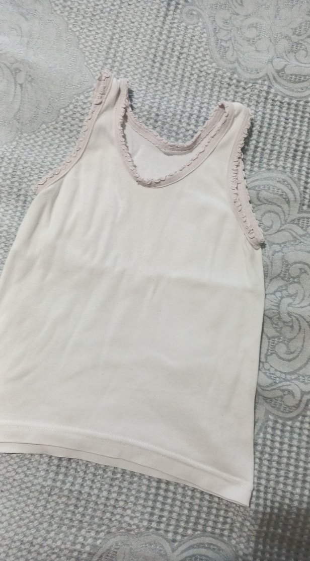 Beyaz Kız Çocuk Atlet - Görsel 4