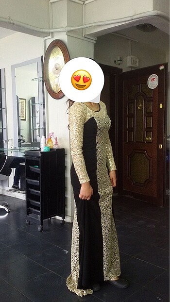 Siyah gold abiye