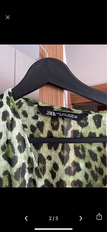Zara Zara leopar elbise