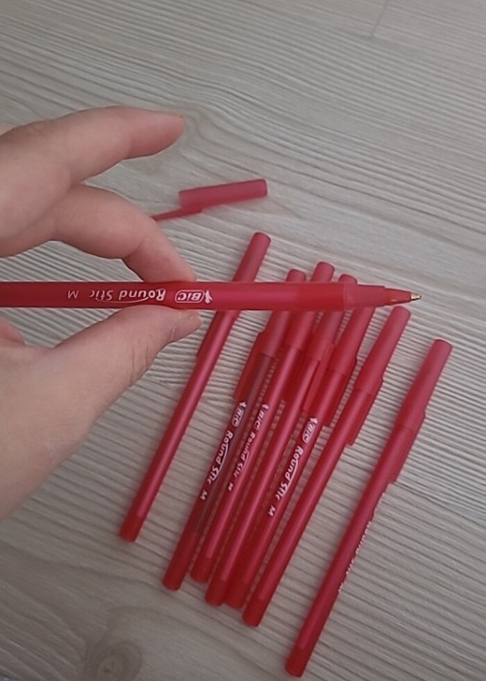 Kirmizi tükenmez kalem 8'li - Görsel 3