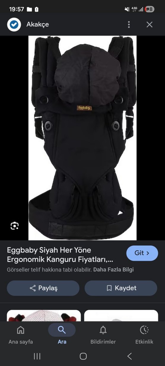 Siyah Bebek kanguru - Görsel 2