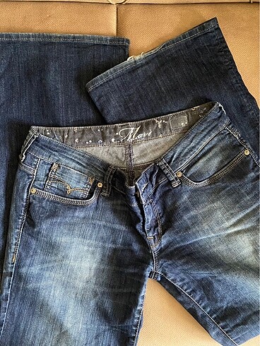 30 Beden lacivert Renk Vintage Jean