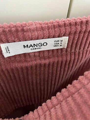 m Beden pembe Renk Mango Elbise