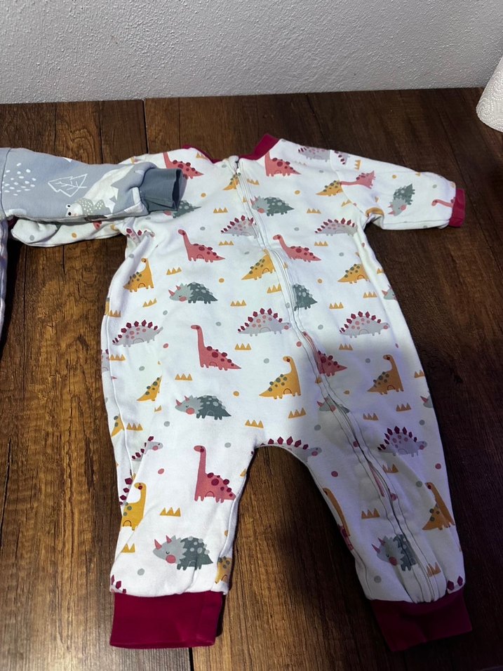 Çocuklar için desenli gri uyku tulumları - Görsel 5