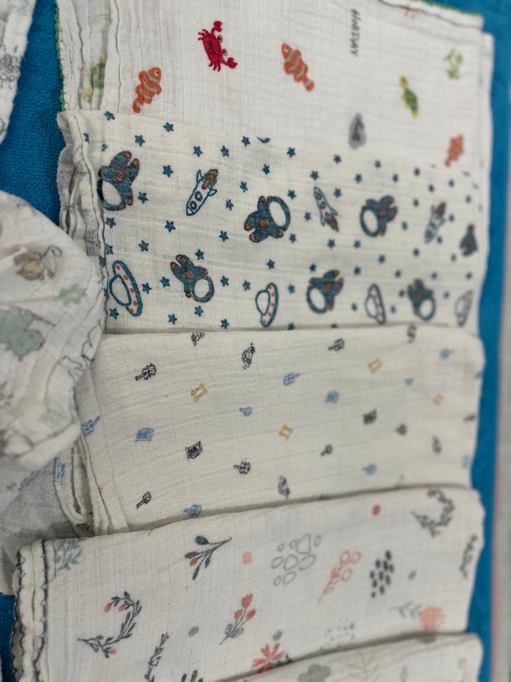 Çok Renkli Nakışlı Çocuk Müslin - Görsel 3