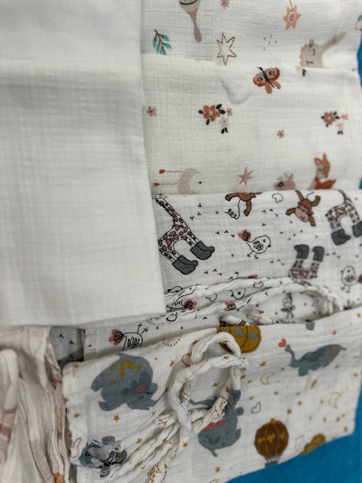 Çok Renkli Nakışlı Çocuk Müslin - Görsel 5