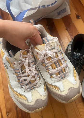 Skechers Skechers Sarı Bağcıklı Platform Spor Ayakkabı