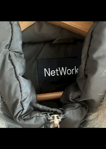 Network Kürk Detaylı haki Kadın Kışlık kaban