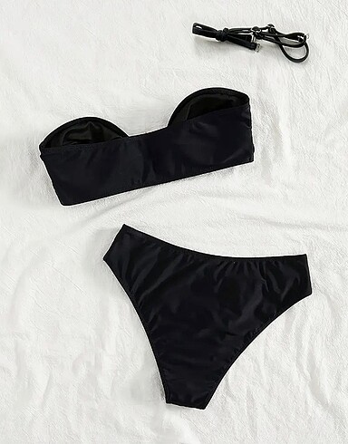 l Beden siyah Renk Çok çok şık sıfır bikini takımı