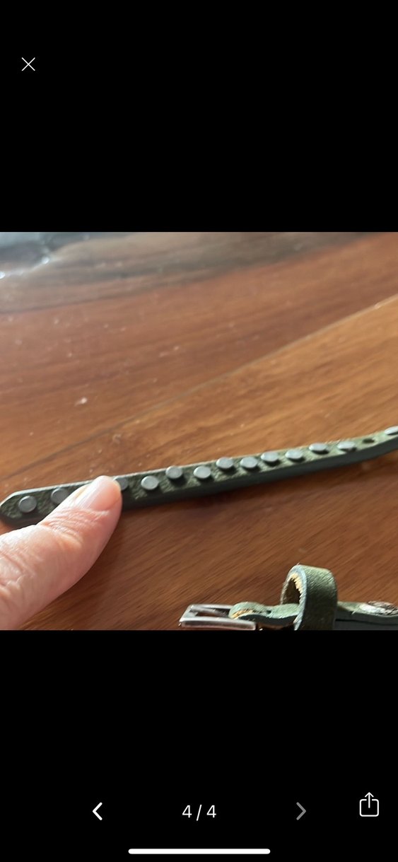 Haki hakiki Deri Rock Punk Tokalı Kemer - Görsel 4