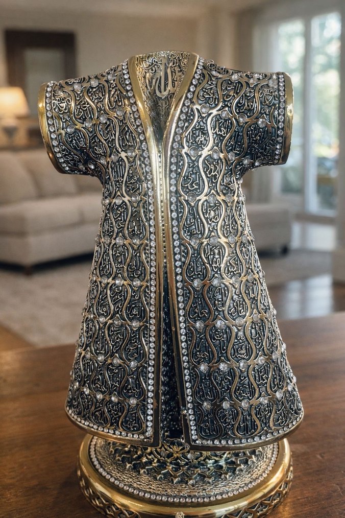 Hat sanatı ile süslü dekoratif obje sıfır - Görsel 2