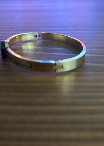 Altın Renkli Seranay Sarıkata  Tokalı Kadın Bileklik - Görsel 2