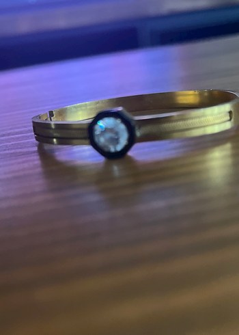 Altın Renkli Seranay Sarıkata  Tokalı Kadın Bileklik - Görsel 4