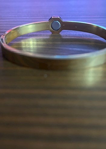 Altın Renkli Seranay Sarıkata  Tokalı Kadın Bileklik - Görsel 3