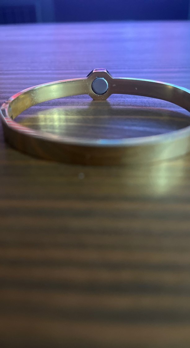 Altın Renkli Seranay Sarıkata  Tokalı Kadın Bileklik - Görsel 3