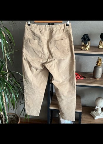 Kadın hasır renk kadife Pantolon - Görsel 5