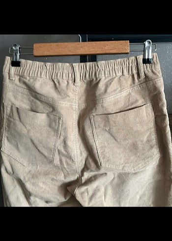 Kadın hasır renk kadife Pantolon - Görsel 6