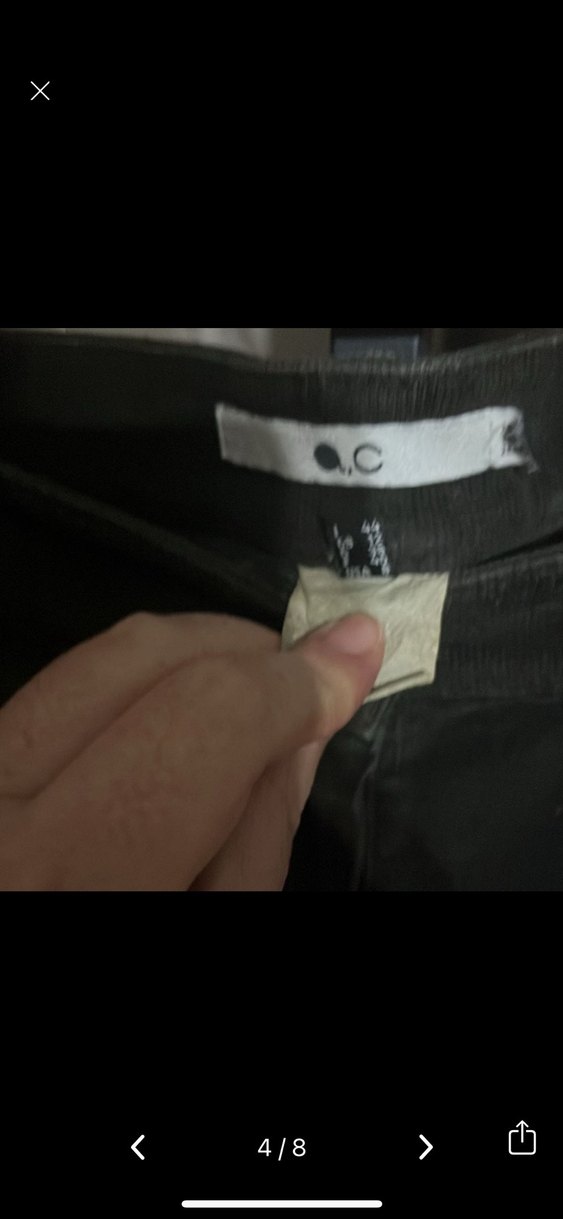 Koyu haki kadife Rahat Kadın Pantolon - Görsel 3