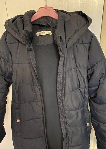 lacivert kız çocuk Kapüşonlu Mont